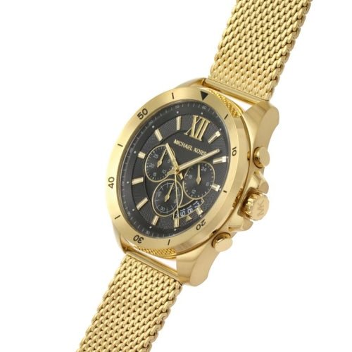 Michael Kors Men's Brecken Gold/Black Mesh Chronograph Watch - MK8867 - Image 2